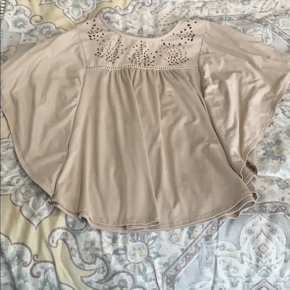 Cream blouse
